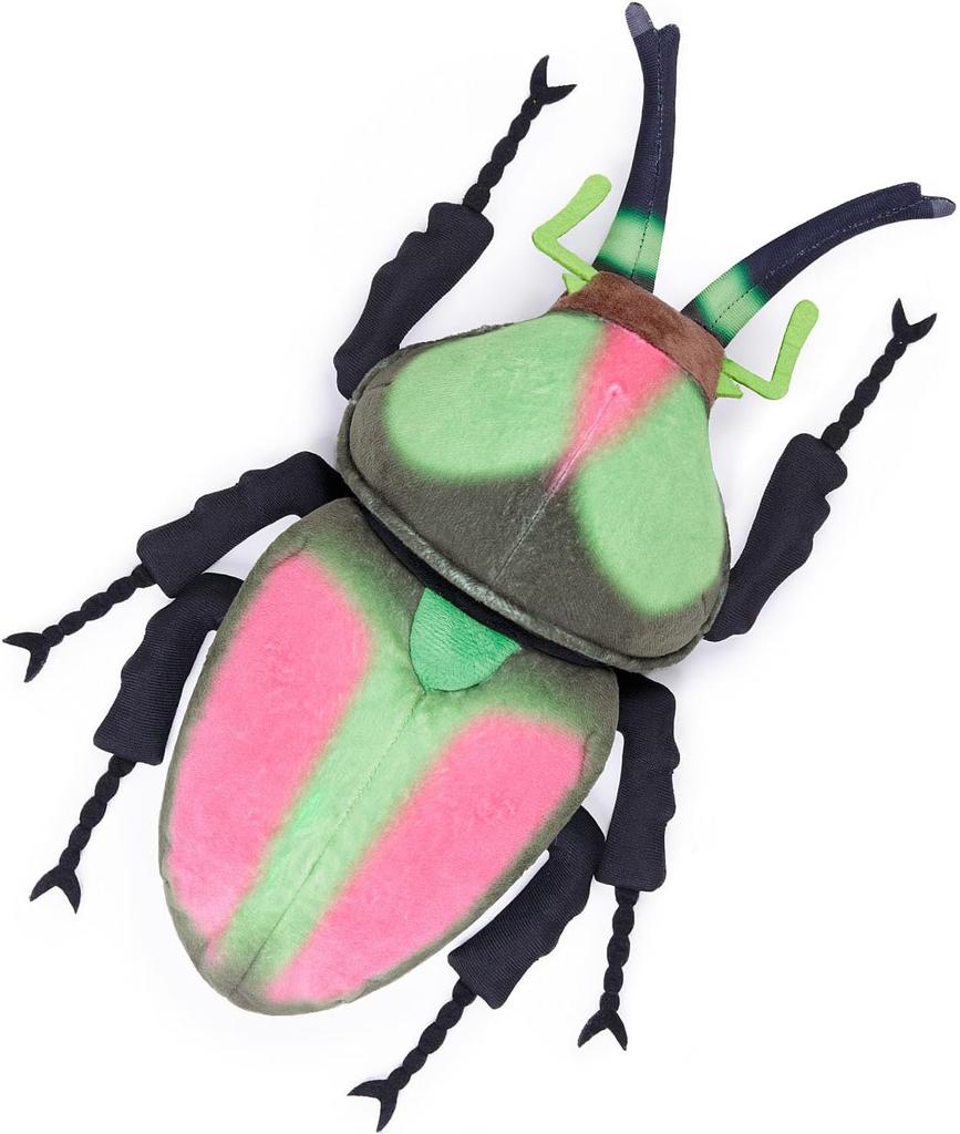 ZHONGXIN MADE Realistic Colorful Stag Beetle Plush Toy - 15-inch Colorful Stag Beetle Stuffed Animal, Soft Beetle Model, Unique Beetle Toy Doll Gift