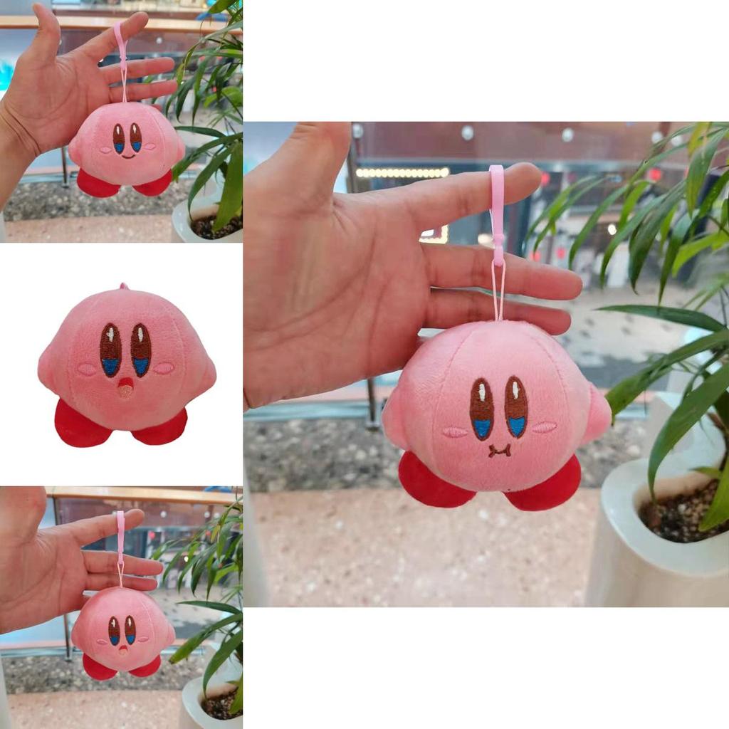 Whimsical Kirby Plush Keychain Doll Adorable Animal Bag Decor Soft Touch 10cm