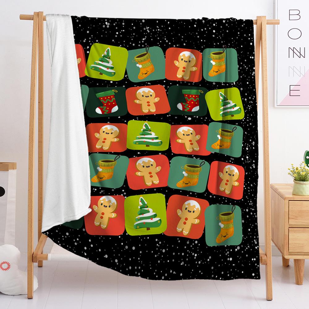 3D Digital Printed Christmas Blanket Flannel Blanket Fur Blanket Spring And Autumn