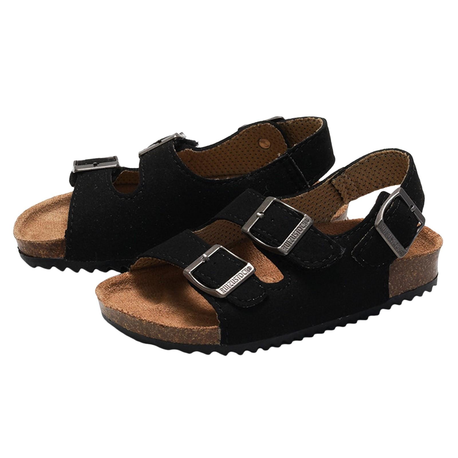 

Детские эластичные клоги Сандалии-шлепанцы для мальчиков и девочек Мягкая подошва Нескользящие Для малышей Пляжные Повседневные Открытый носок Плоская подошва Размер 22-39 2-2.5 Years чёрный