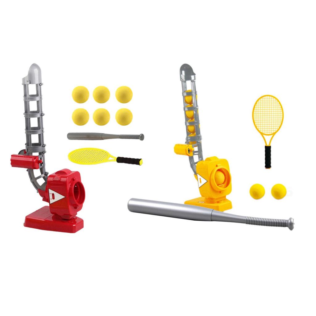 Auto Baseball Pitching Machine Outside Backyard Toys Set Outdoor Sports Games