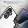 For Samsung Galaxy S24+ Clear Phone Case TPU PC Anti-Slip Drop-Proof Back Cover