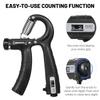 Handgriff-Stärkungsgerät mit Zähler, 5–60 kg, verstellbarer Widerstand, Fitness-Handtrainer für