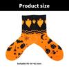 Comfortable Cotton Crew Socks with Spooky Ghostly Pumpkin Pattern for Halloween Festivities Middle Tube Calf Socks
