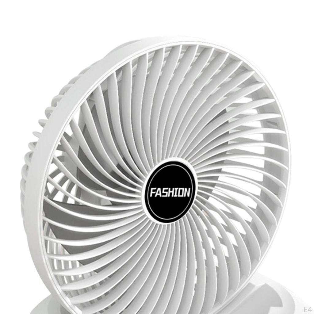 Desk Fan Air Cooling Portable Low Noise 4 Speed Table Wall Mounted for Dormitory Office