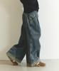 Iseuteuseobiseusyab Double Roll-Up Denim Pants - Light Indigo