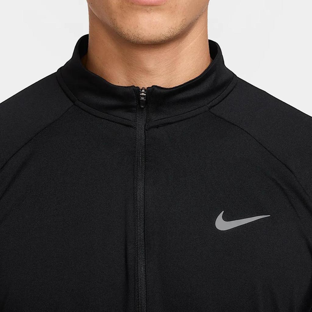 Nike Dri-Fit Swoosh Stride Comfortable Breathable Soft Long Sleeve T-Shirt Men Tops Black HV2180-010