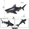 Marine Animal Simulation Model Figures: Shark, Dolphin, Hammerhead, Crab, Squid, Starfish for Kids' Education