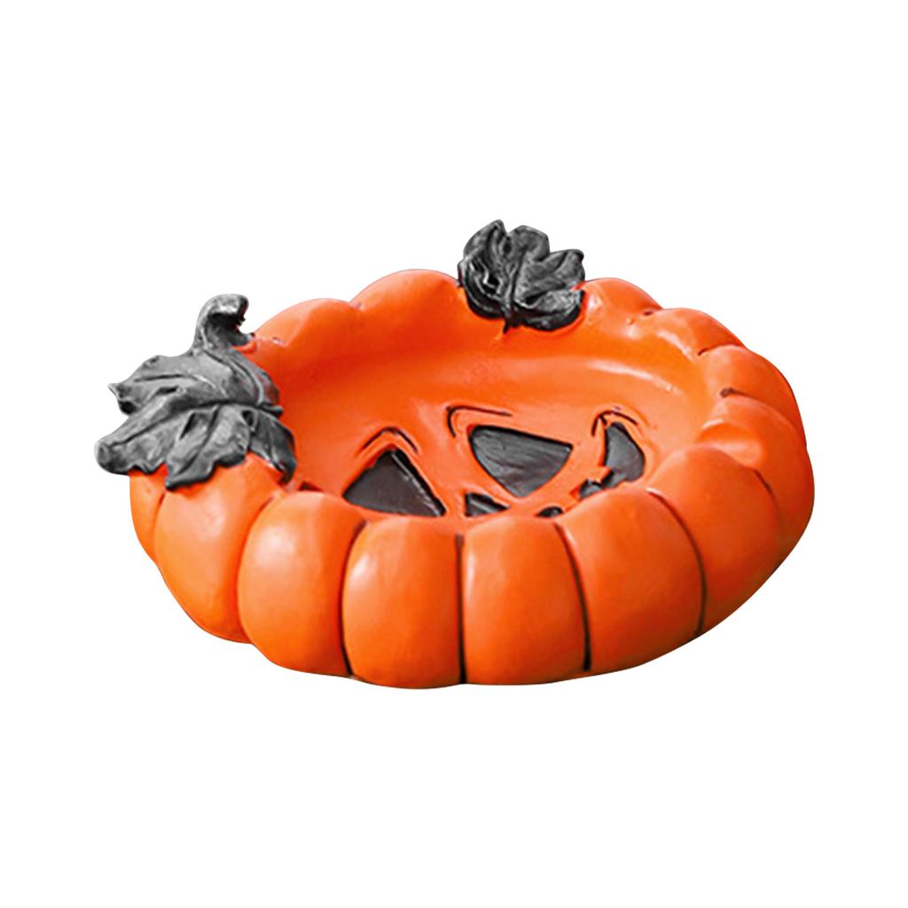 Multi-functional Pumpkin Ashtray For Halloween Decor Creative Resin Ash Tray For Smokers Festive Tabletop Accessory For Use