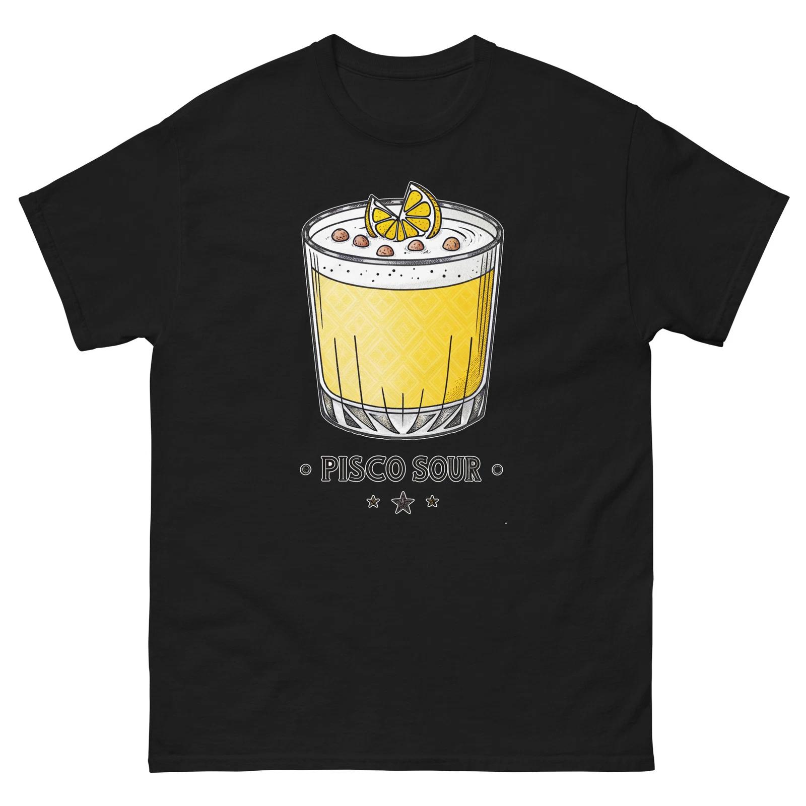 Pisco Sour Drink Delicious Popular Beverage T-Shirt 4XL