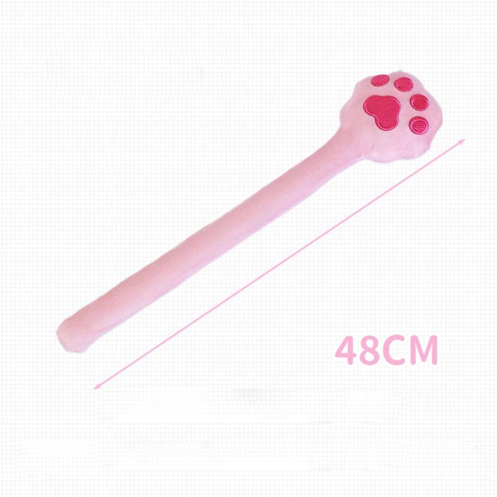 Plush Fabric Massage Pat Cat Paw Shape Latex Massage Stick Cat Paw Massage Stick Body Relaxation
