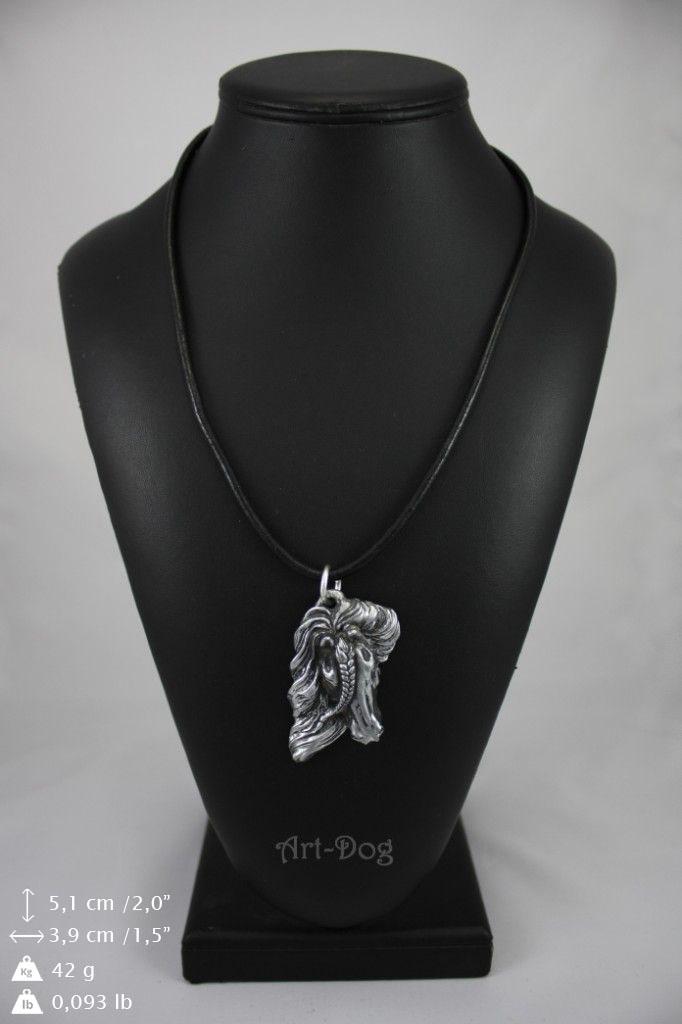 Friesian Horse I - Necklace with a Horse, Silver-plated Pendant for a Horse Fan, Unique Jewelry by Art-Dog Brand