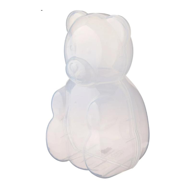 Transparent ABS Candy Bear Jar With Lid For Food Storage And Home Decoration Gummy Storage Container чистый