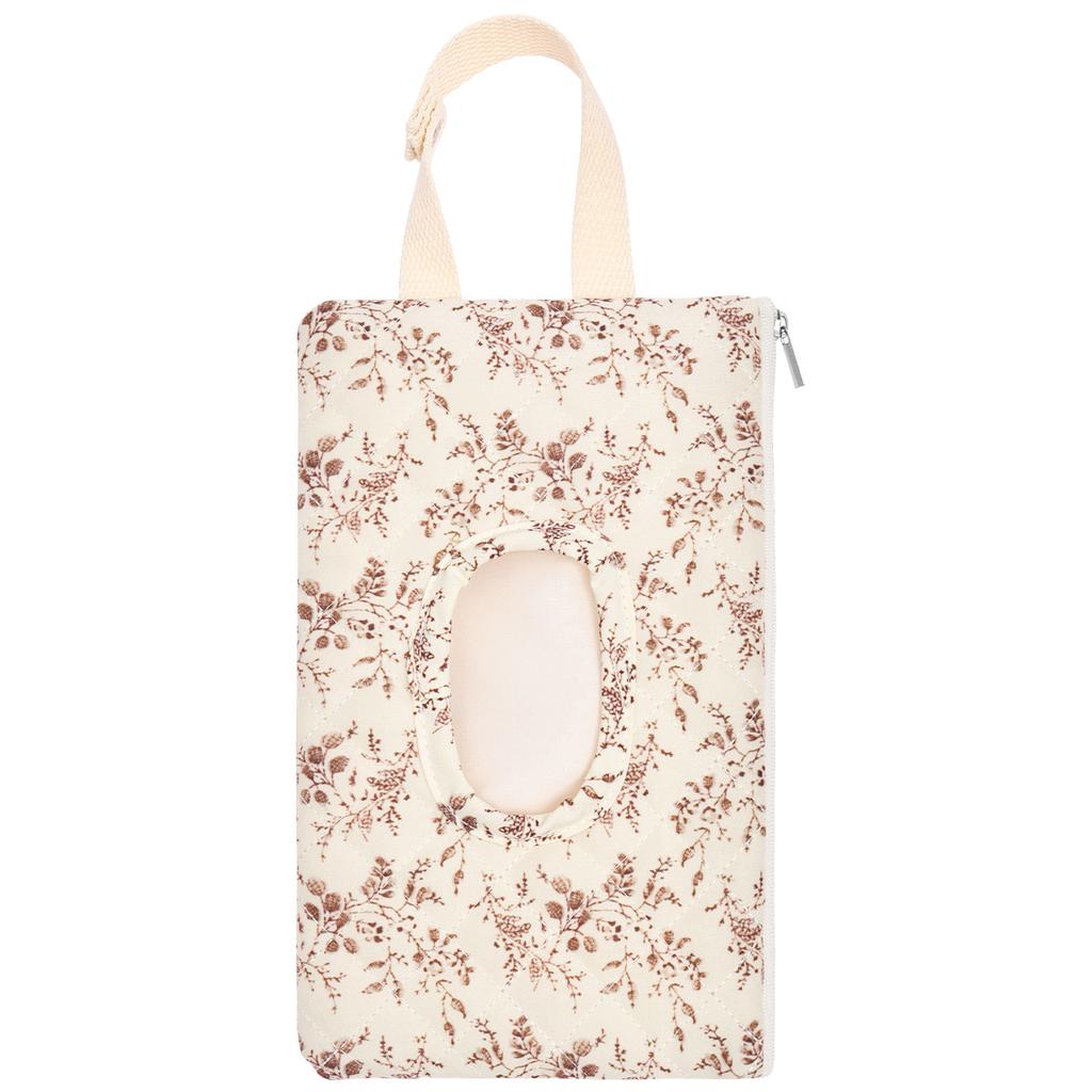 Stroller Wipe Holder Baby Car-mounted Tissue Box Stroller Hanging Bag Paper Holder Detachable Napkin Storage Bag