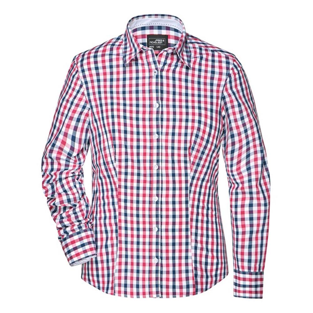 James and Nicholson Womens/Ladies Checked Blouse