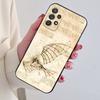 L-Leonardo da Art Vinci Phone Case For Samsung S24,21,22,23,30,Ultra,20,Plus,Note,10,9,Black soft silicone case