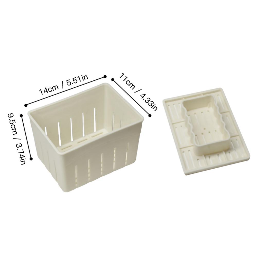 Hot DIY Plastic Tofu Press Mould Homemade Tofu Mold Soybean Curd Tofu Making Mold With Cheese Cloth Kitchen Cooking Tool Set