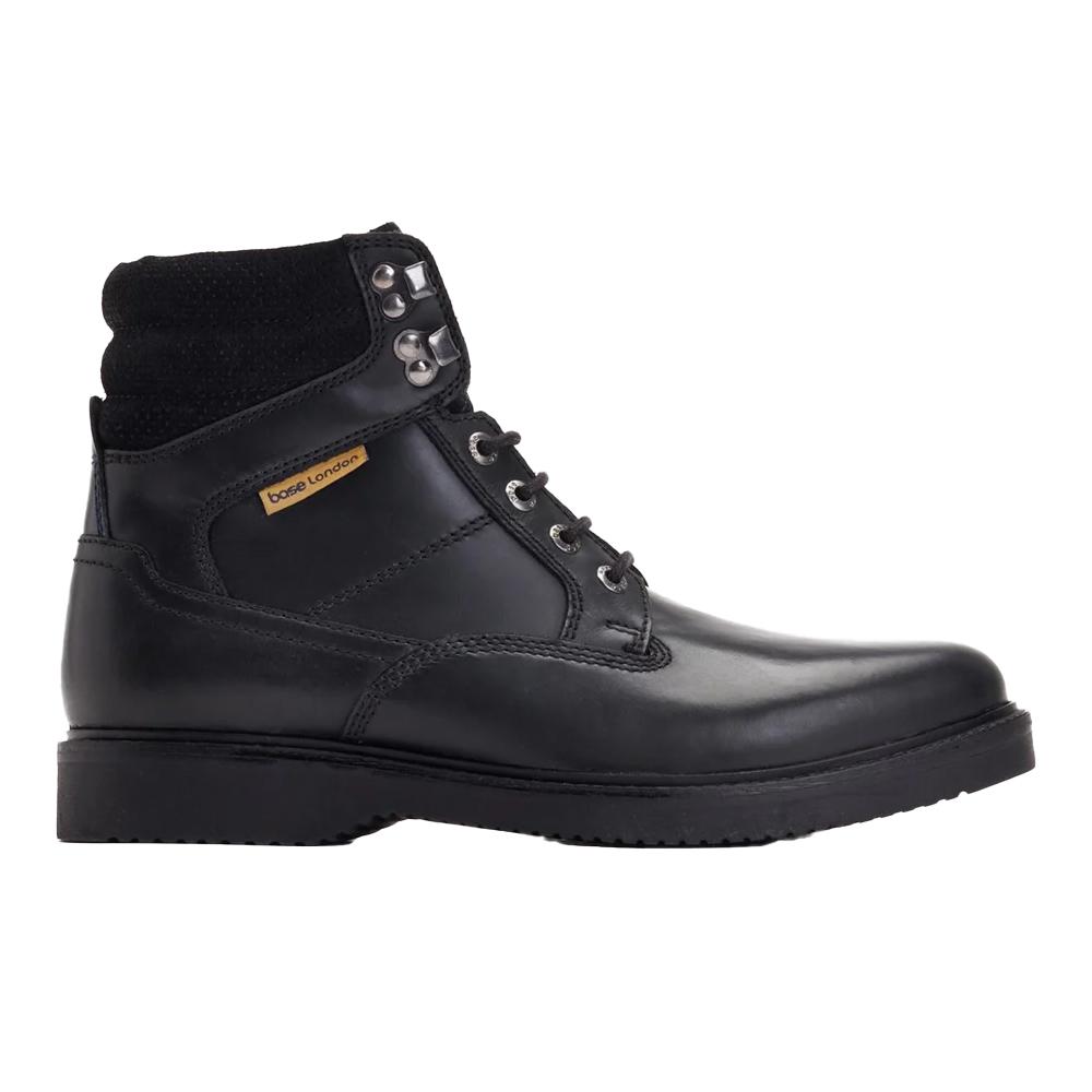 BASE LONDON Mens Bradley Leather Ankle Boots