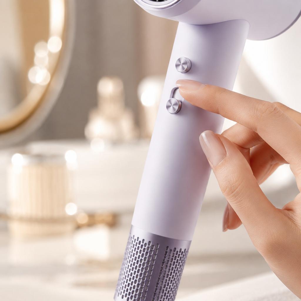 2200W High Hair Dryer with Intelligent Constant Temperature, Low Noise and Salon-Strength Airflow for Home Use