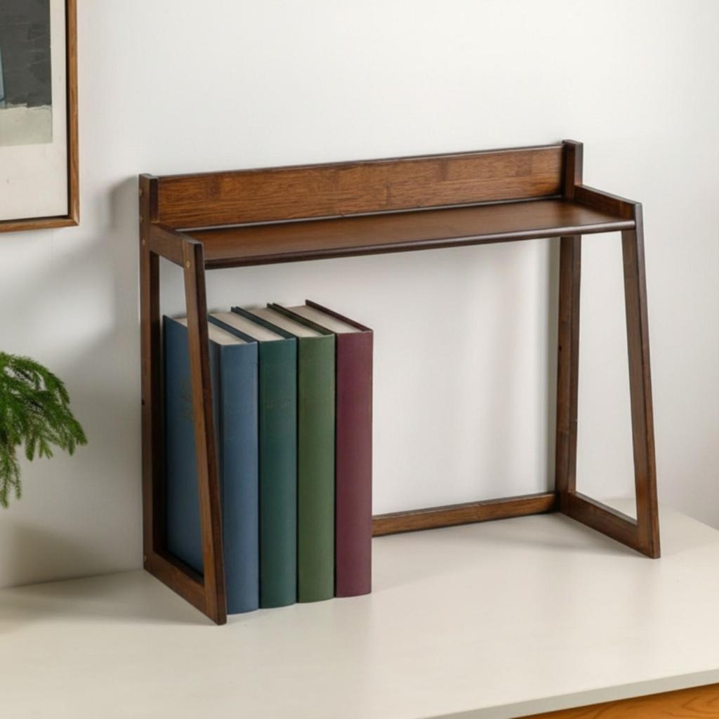 Leiterförmiges Schreibtisch-Bücherregal Platzsparendes Bücherregal Stabil für das Schlafzimmer