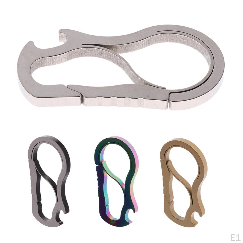 2.1"/53mm Carabiner Hook Keychain Buckle Bottle Opener for Camping Fishing Hiking Travel