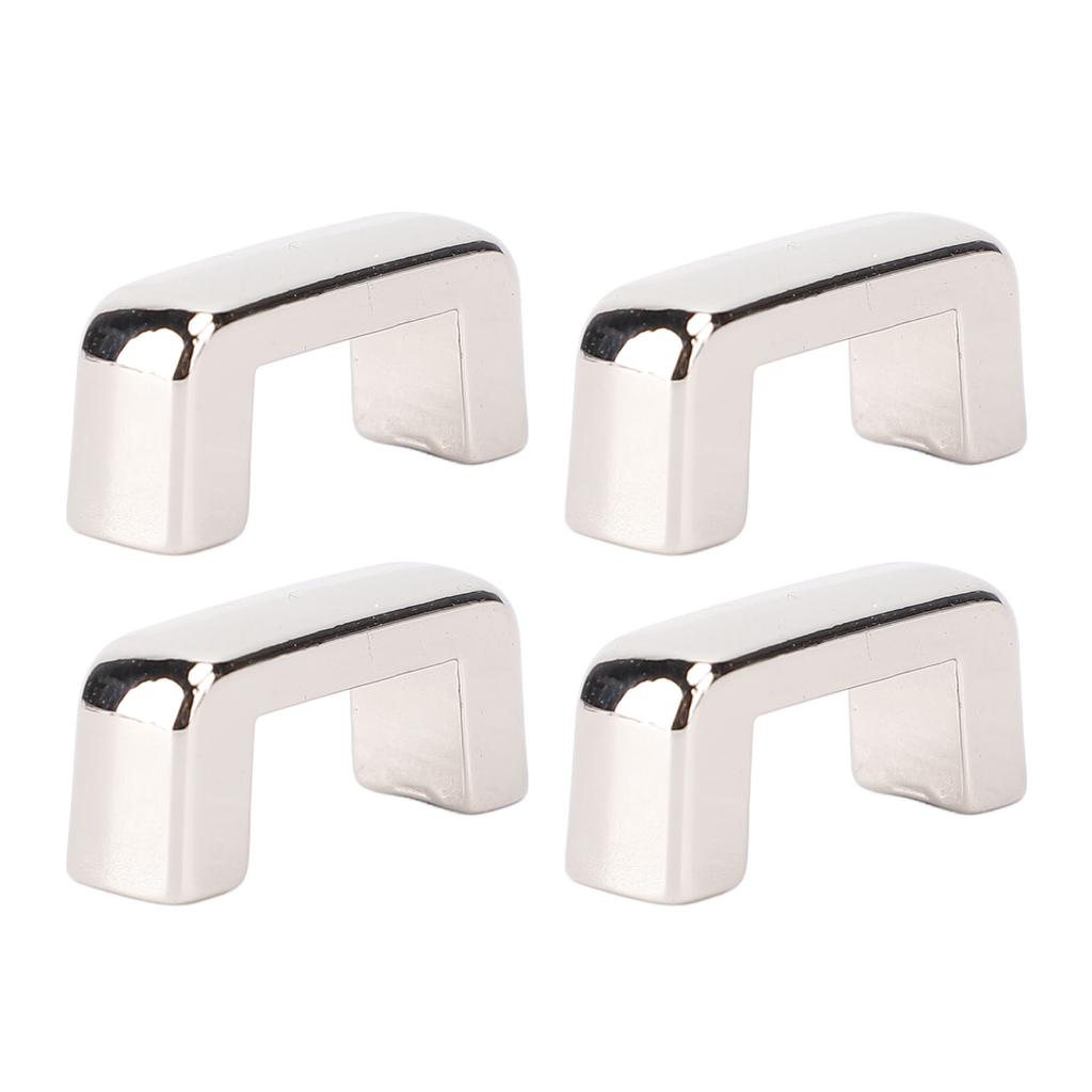12 Sets U Ring Connector Buckle 13.5x7x7mm Silver Arch Bridge Buckles 5.5mm Crossed Iron Screws for