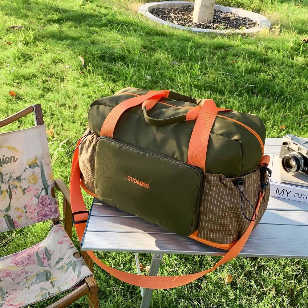 

Women s travel duffel bag - large capacity short trip luggage bag - sports gym bag - men s swimming & outdoor storage bag - travel carry-on bag зелений