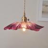 Clear Glass LED Hanging Lights Fixtures Kitchen Stairway Bedroom Copper Modern Pendant Lamp Knob Switch Hanglamp