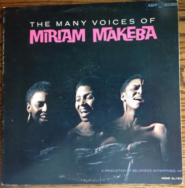 LP Record MIRIAM MAKEBA - The Many Voices Of Miriam Makeba KL1274 Kapp Records 1962 Canada Latin Used