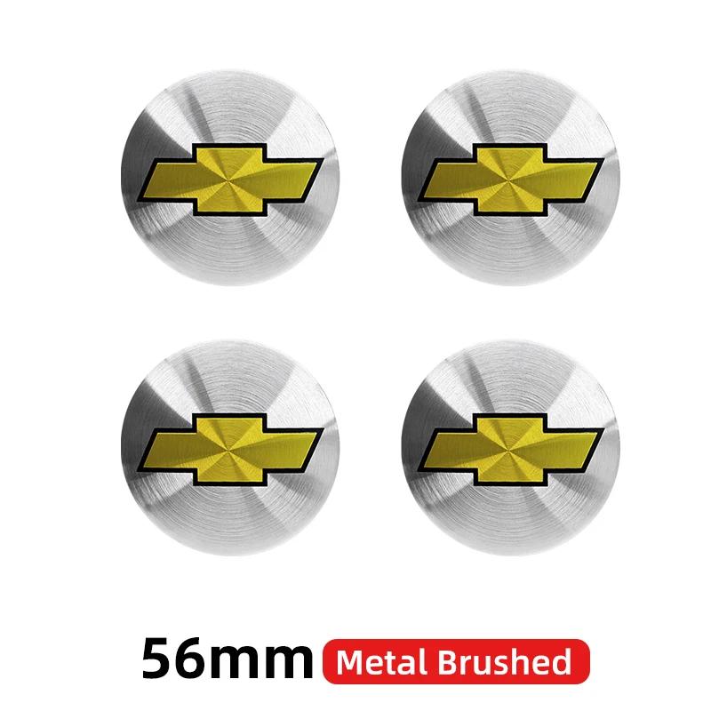 4 pezzi 56mm 60mm 65mm Tappo Coprimozzo Ruota Auto 3D Per Chevrolet Emblema Logo Adesivo Coprimozzo Accessori Styling Auto