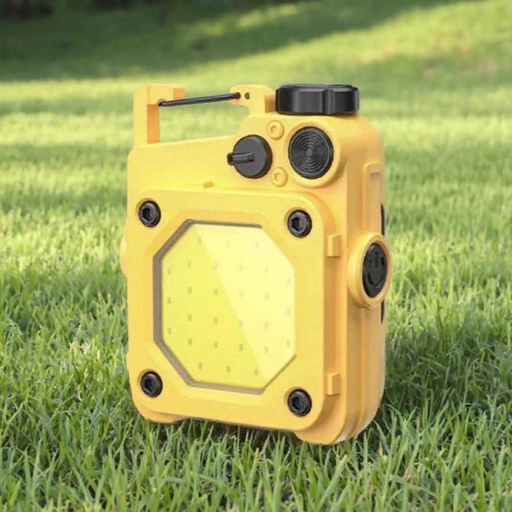 Rechargeable COB Pocket Flashlight Hands-Free Keychain Ultra Bright LED Work Light 6 Modes Type C Fast Charging