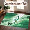 Custom Rug Ireland Rugby Pattern Print Name Text Soft Non‑Slip Floor Carpet for Home Indoor Decoration