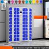 60-Door Smart Locker with Biometric & Scan Access