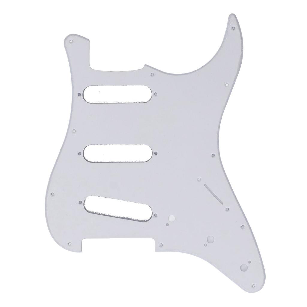 PVC Guitar Pickguard 11 Mounting Holes Scratch Resistance Plate SSS Guard Plate Replacement for Strat ST Style