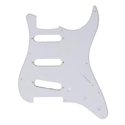 PVC Guitar Pickguard 11 Mounting Holes Scratch Resistance Plate SSS Guard Plate Replacement for Strat ST Style