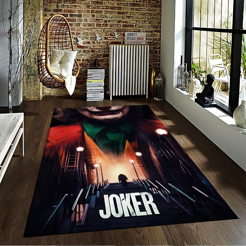 Glamorous Joker Carpet, Dramatic Home Decor Suitable for Use As an Anti-slip Game Mat for Living Room and Bedroom Sofas