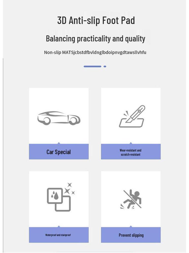 Tesla Model 3/Y Full Surround TPE Floor Mat - Interior Modification Accessories