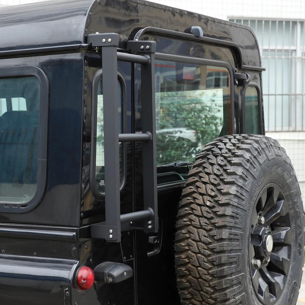 For Land Rover Defender 110 130 2004-2018 Car-styling Aluminum Alloy Car Rear Tail Door Ladder Climbing Car Accessories