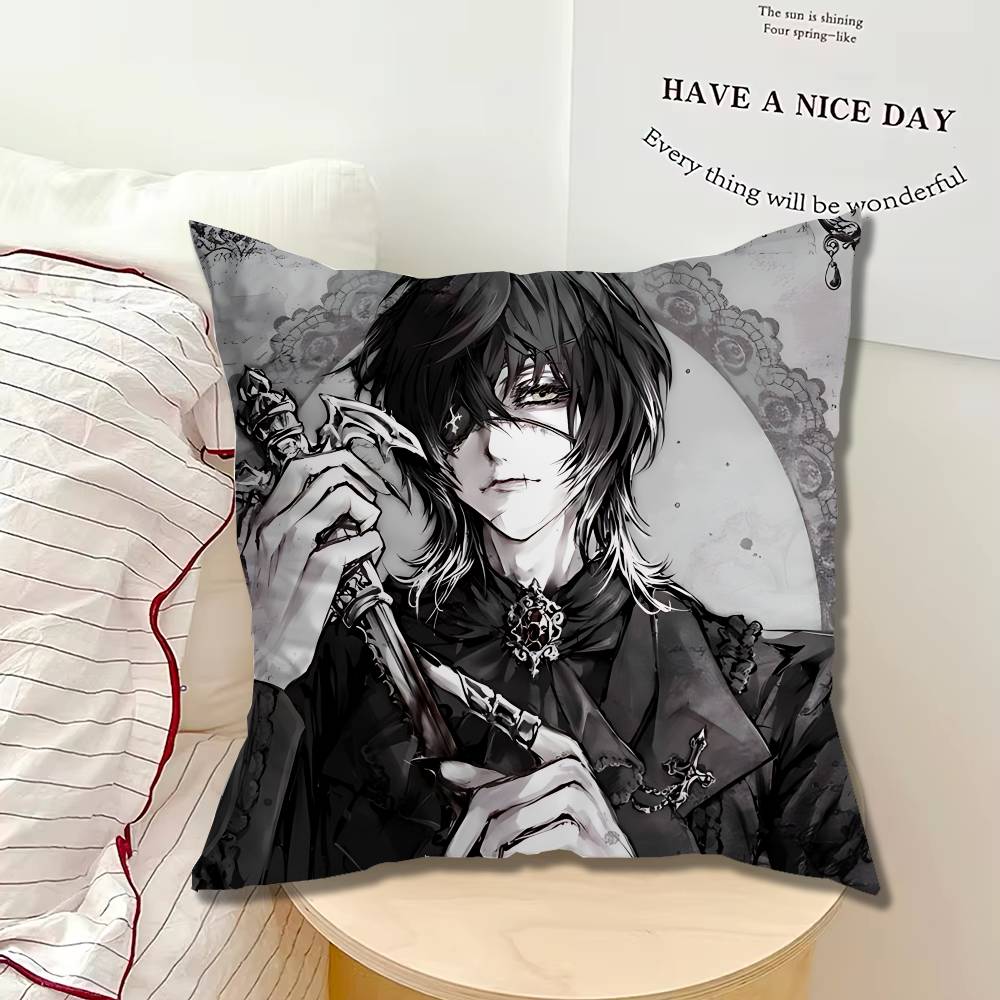 For Slow Damage Towa Pillow cases Organic Linen Pillow Case DoubleSided Print Cushion Cover for Sofa Home Decor Gift