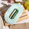 Oval Hair Claw Clips Women Elegant Marbling Acrylic Flat Circular Hair Grips Premium Colorful Updo Hair Pins Barrettes