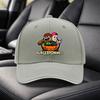 BURGERPOMMES Cartoon Sandwich Baseball Cap  Adjustable Black Unisex Visor Hat for Travel Party Birthday Holiday