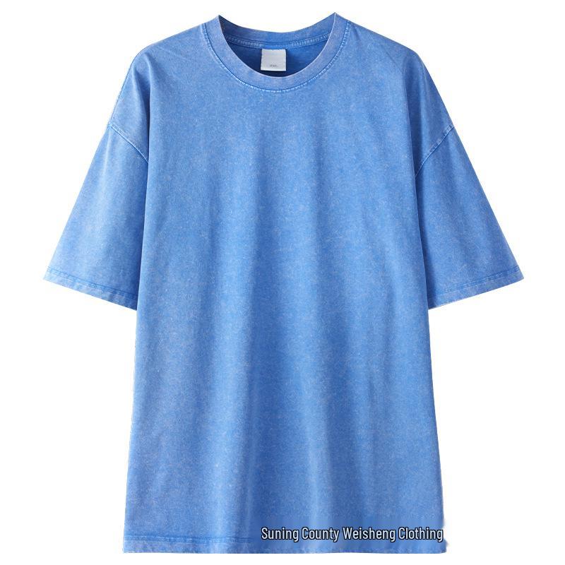 

280g Vintage Tie-Dye Oversized Cotton T-Shirt - Unisex, Drop Shoulder, Short Sleeve Double Extra Large