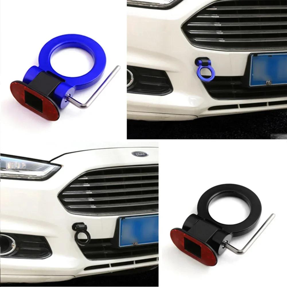 ABS Car Styling Trailer Hooks Sticker Decoration Car Auto Rear Front Trailer Simulation Racing Ring Vehicle Towing Hook For BMW