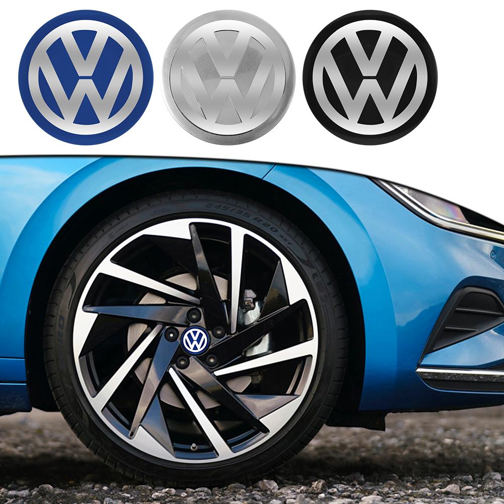 VEMZG1 56/60/65MM Car Car Wheel Center Hub Caps Sticker Auto Accessories For VW GTI Golf Polo Passat Mk6 MK7 Magotan Jetta Bora Beetle F27