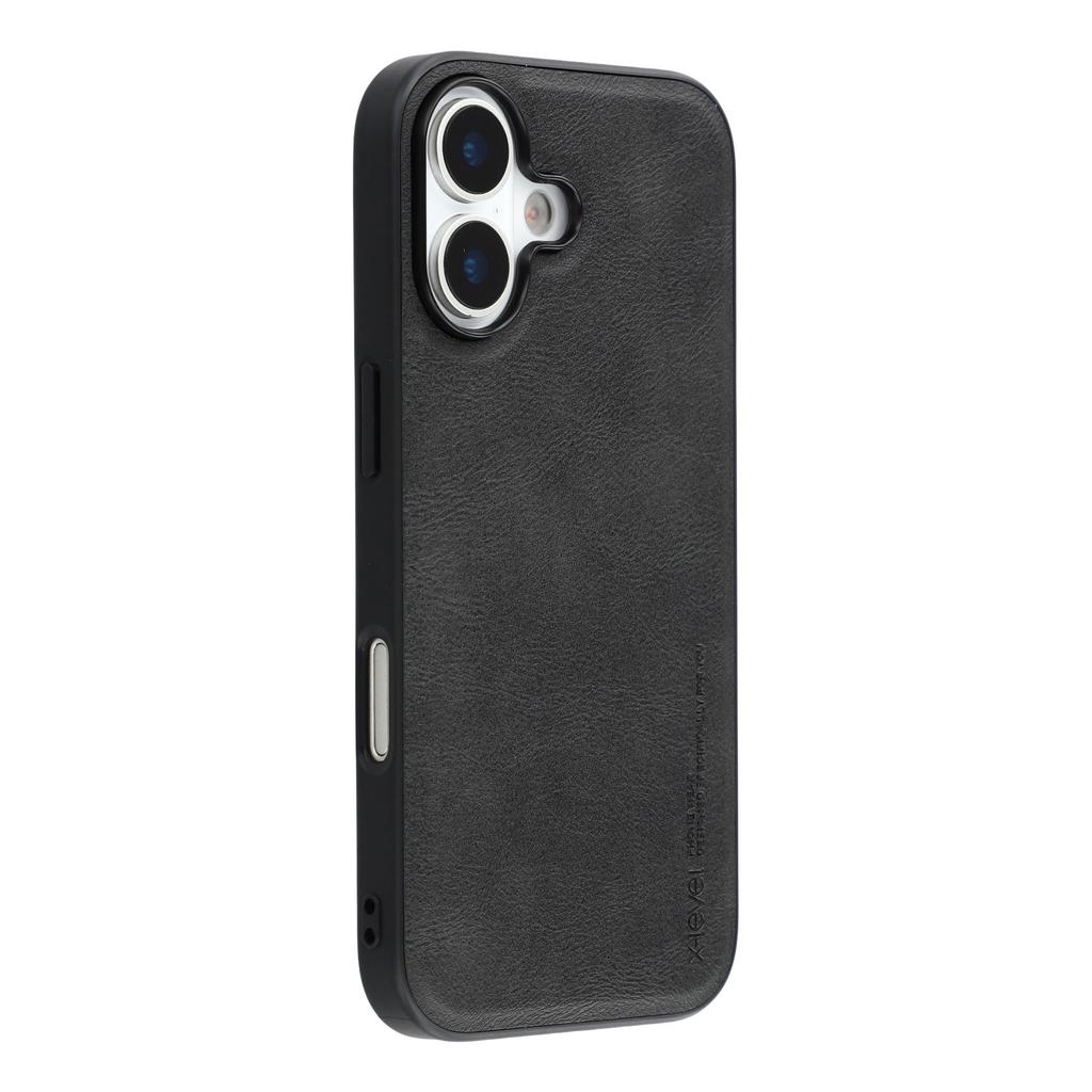 X-LEVEL Bojue-3 Series For iPhone 17 Case Leather Coated PC+TPU Phone Back Cover