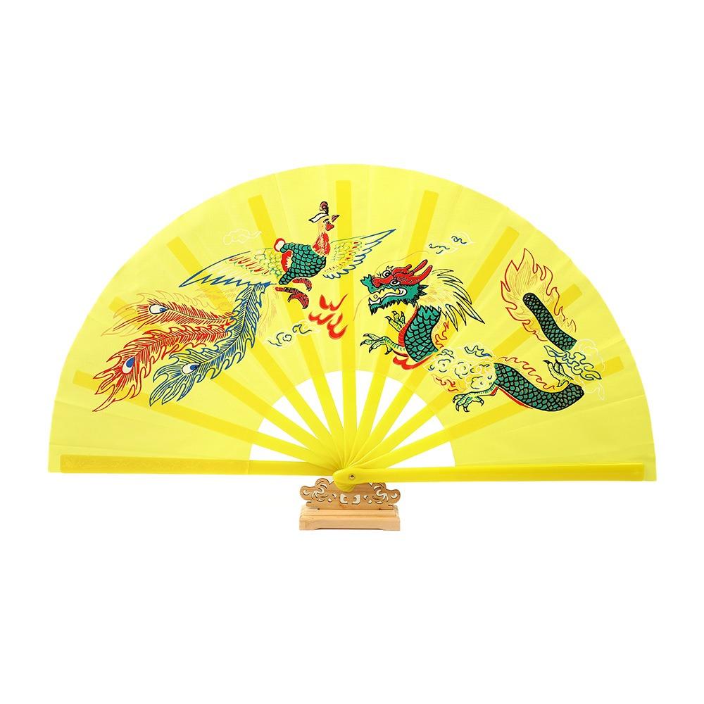 

33cm Chinese Tai Chi Yoga Fan Dance Performance Fans Chinoiserie Gift Wedding Party Decor 3