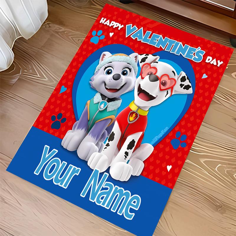 Custom personalization Paw Patrol Print Area Rug - Soft, Washable Non-Slip Indoor Mat,Living Room,Home&Office Decorative Rug