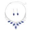 Exquisite Full Diamond Bridal Necklace & Earrings Set - High-Grade Wedding Accessories