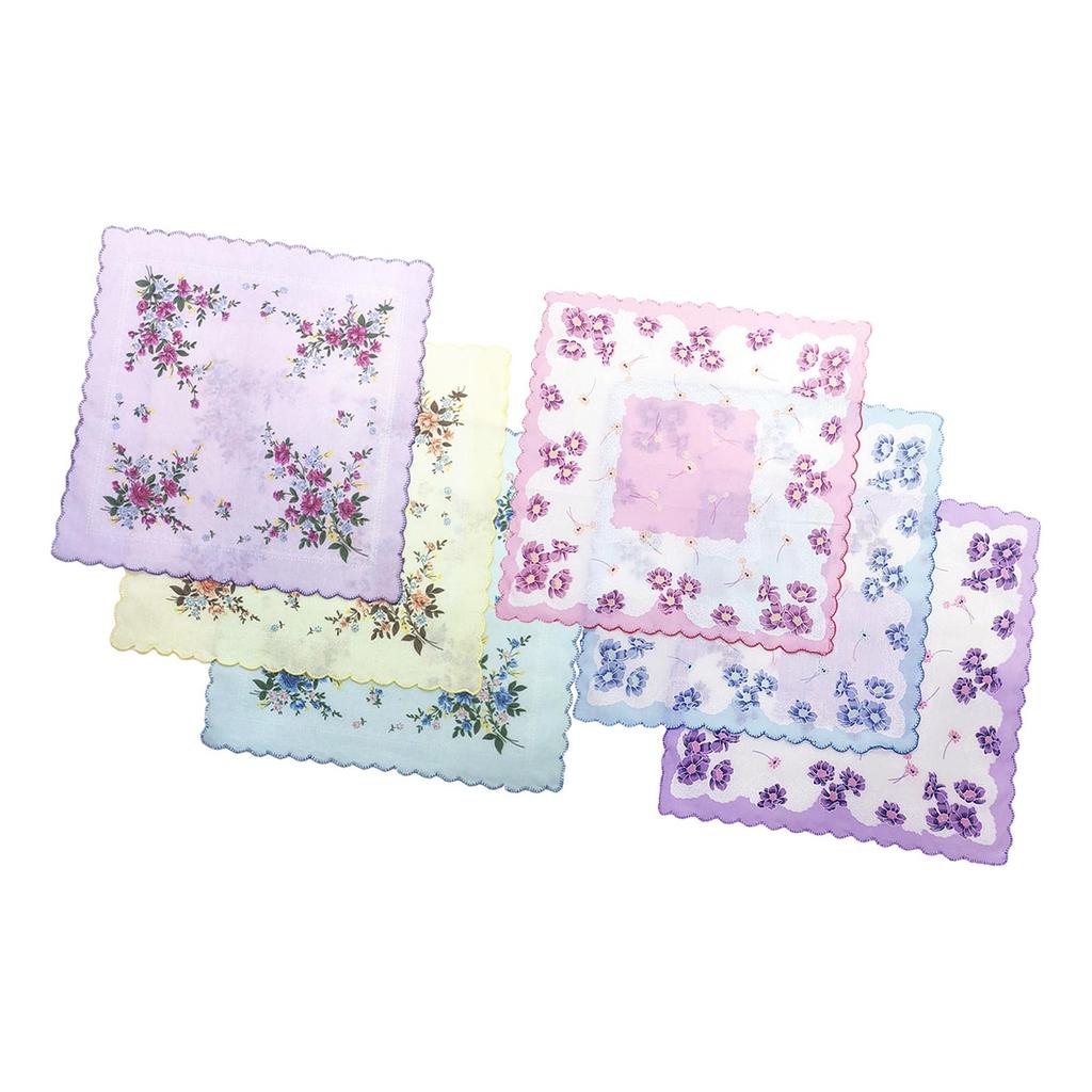 Floral Print Women's Handkerchiefs Hankies for Special Occasions