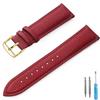 Litchi Pattern Soft Leather Watch Band Bracelet 12mm 14mm 16mm 18mm 20mm 22mm Replacement Wrist Straps Watchbands